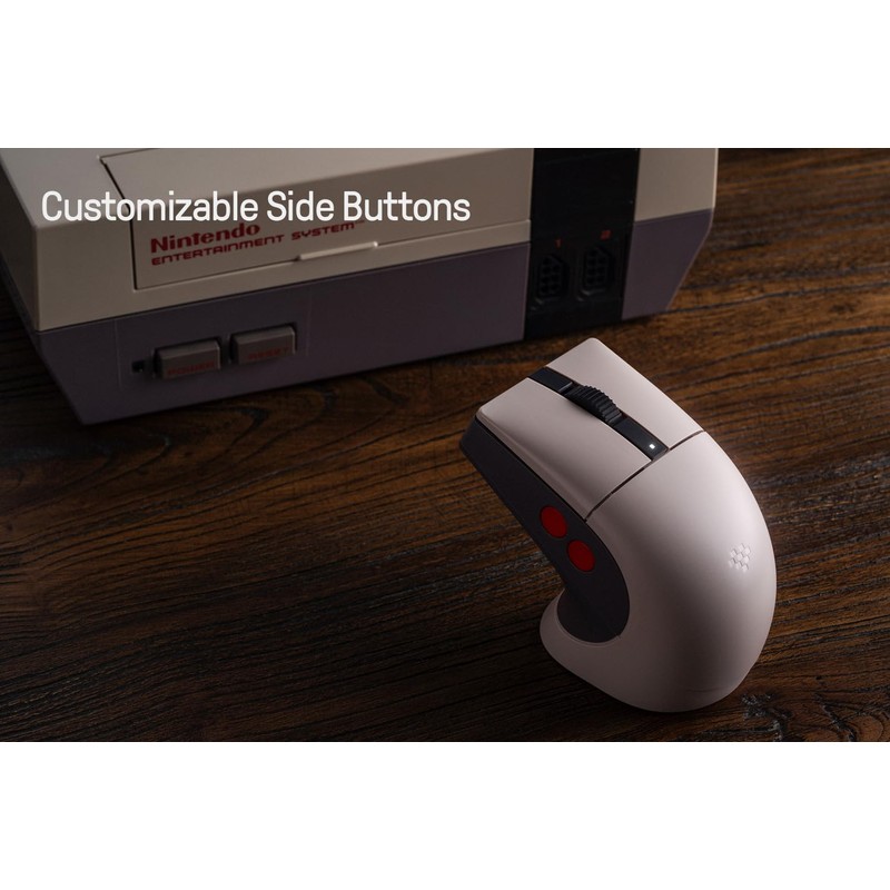 8Bitdo Retro R8 Mouse with Charging Dock, PAW 3395 Optical