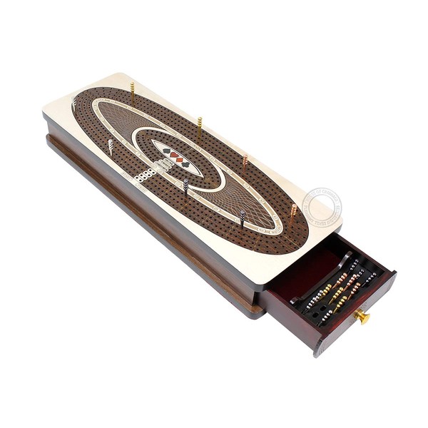 House of Cribbage - Continuous Cribbage Board Oval Shape 4