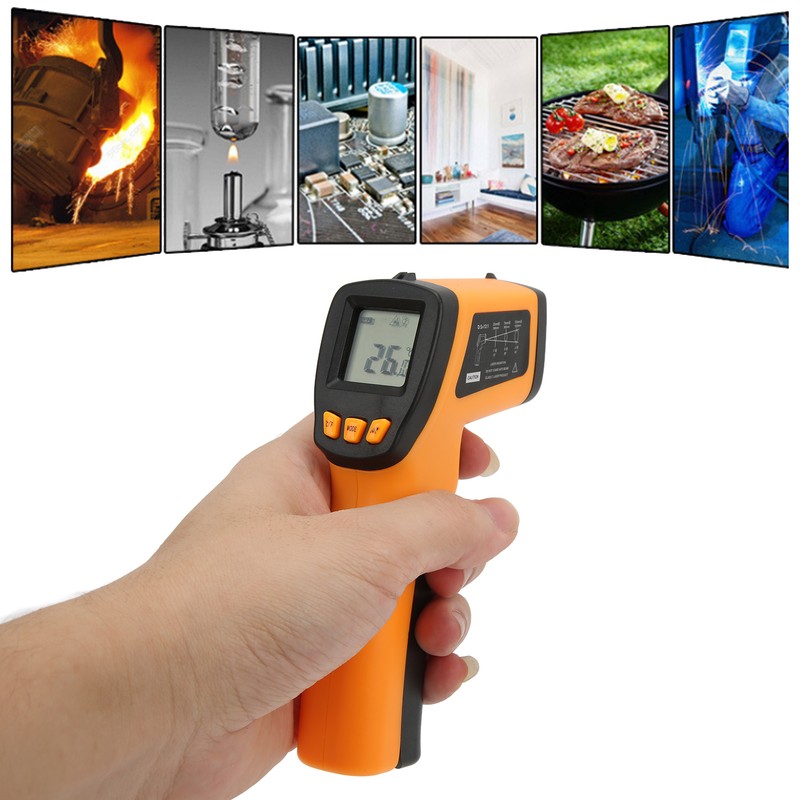 520E Digital Infrared Thermometer High Accuracy Thermometer Portable Non Contact