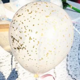 6000Pcs 6Mm Golden Star Confetti Glitter Foil Table Decorations for Weddings Parties Festivals - Smooth Plastic Craft Supplies