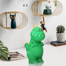 GAYISIC Alcancia para Niños,Juguete de Ahorro de Dibujos Animados Lindos Dinosaurios para Ahorrar Dinero Juguetes Mejores Alcancías de Monedas Regalos de Navidad y Cumpleaños para (Verde)