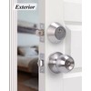 Lanwandeng (6Sets) All Keyed Same Entry Door Knob and Single