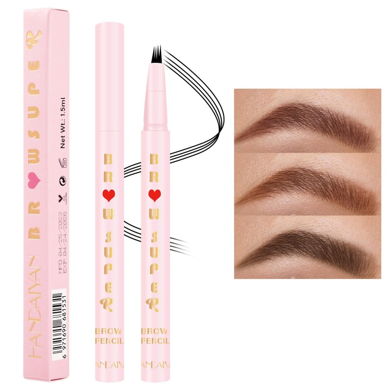 Eyebrow Pencil - Tattoo Brow Pen with Micro Fork Tip/Eyebrow