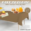 Gold Standard Disposable Plastic Party Tablecloth [6-Pack] 54 x 108”
