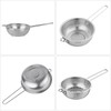 GREATLINK Stainless Steel Basin Colander with Handle Kitchen Strainer, Resting
