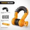 Nilight 2 Pack 3/4" D-Ring Shackle with 7/8" Screw Pin