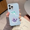 Bifarde 60Pcs Cute Cartoon Dolphin Stickers - Vinyl Waterproof Aesthetic