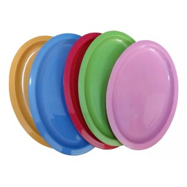 Plásticos genéricos Plato Tampiqueño D Plástico Plato Ovalado Grande 28cm, 30pz
