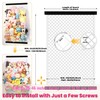 Stuffed Animal Storage Net, Elastic Stuffed Toy Holder,Door/Wall Mount Length