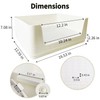 Fhiny Large Rabbit Litter Box for Cage, Plastic Guinea Pig