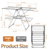 Bigzzia Clothes Drying Rack Foldable, 2-Level Large Laundry Drying Rack