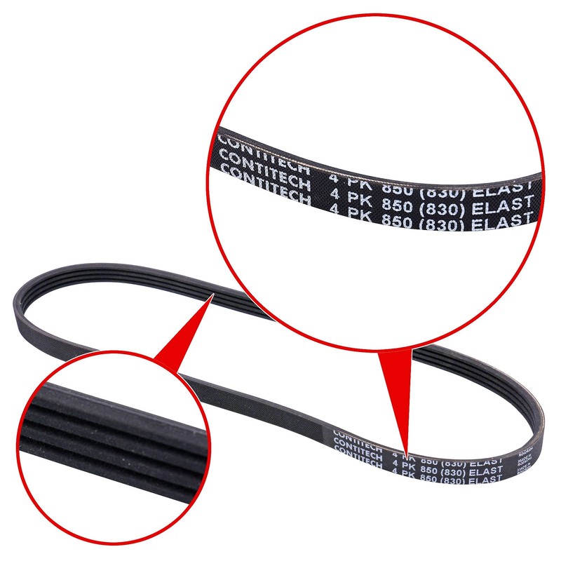 Contitech Courroie trapezoidale à nervures 4PK850ELAST