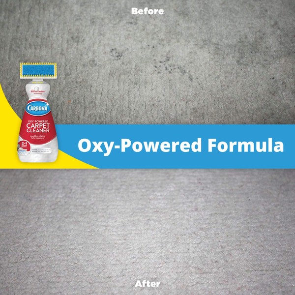 Carbona Carpet Cleaner with Brush | Oxy-Powered Foam for Spot