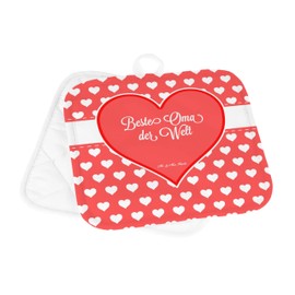 Mr. & Mrs. Panda Set of 2 Pot Holders Grandma Gift, Granddaughter, Grandma, Pot Holder Funny, Oven Glove, Pot Coaster, Souvenir, Pot Holder Set