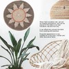 Round Grass Wall Ornaments 35cm Diameter Hand Knitting Hanging Woven