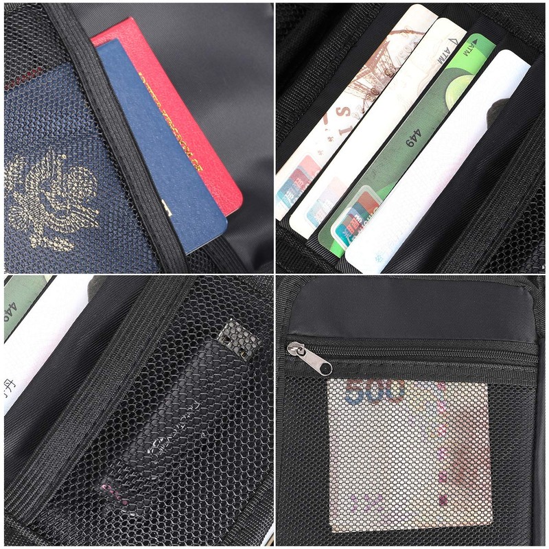 ENGPOW Small Fireproof Bag with Lock,Fireproof Soft Money Organizer Case