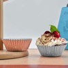 200 Pcs Rose Gold Foil Cupcake Liners Standard Baking Cups