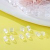 Kerryjewl Silicone Earring Backs,100pcs Soft Clear Plastic Earring Backs Replacement