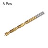 HARFINGTON 8pcs Brad Point Drill Bits 6mm(15/64") Dia HSS4241 Straight