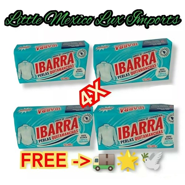 4 x Jabon Ibarra for Whiter Whites Multipower Fabric Stain Remove 4 PACK 300g⚡🚚