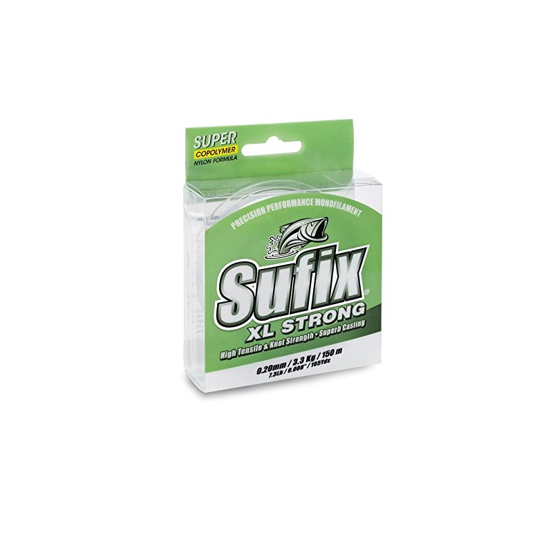 Sufix MONOFILAMENT XL STRONG CLEAR - Clear, 150, 20/100, 3.3