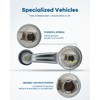 LUJUNTEC Interior Door Handles Window Crank Handle,Front Rear Door Handles