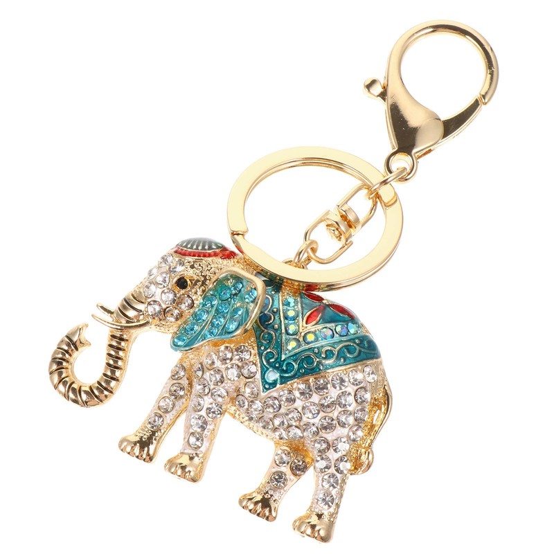 Lurrose Cute Elephant Design Key Ring Fashion Car Bag Pendant