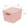 Glad Storage Baskets with Lids - Set of 4 Stackable