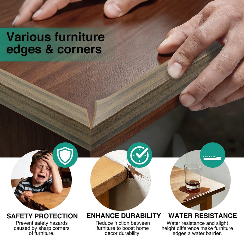 VLKAVIVA Flexible Wall Corner Protector, Peel and Stick Corner Trim