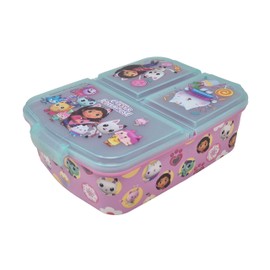 Theonoi Gabby's Dollhouse Children's Lunch Box/Sandwich Box Made of Plastic BPA Free - Great Gift for Children (Gabby's Dollhouse)