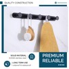 Angle Simple Towel Hook Rack Matte Black, SUS304 Stainless Steel