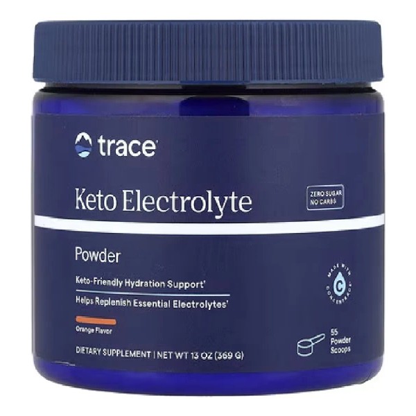 Trace Minerals Keto Electrolyte Powder 369g Sabor Naranja