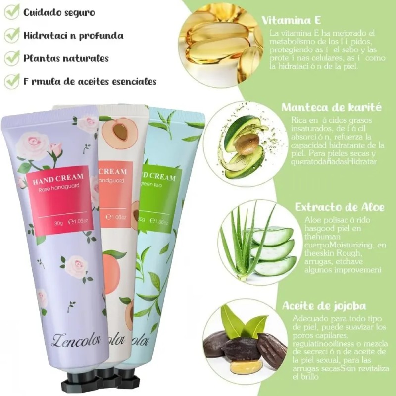 Set De 10 Cremas Hidratantes Para Manos Con Aroma A