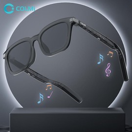 COLMI G06 Smart Glasses for Fall,1 Count Wireless-compatible Smart Glasses with Voice Control for Indoor and Outdoor Sports - Color: brown