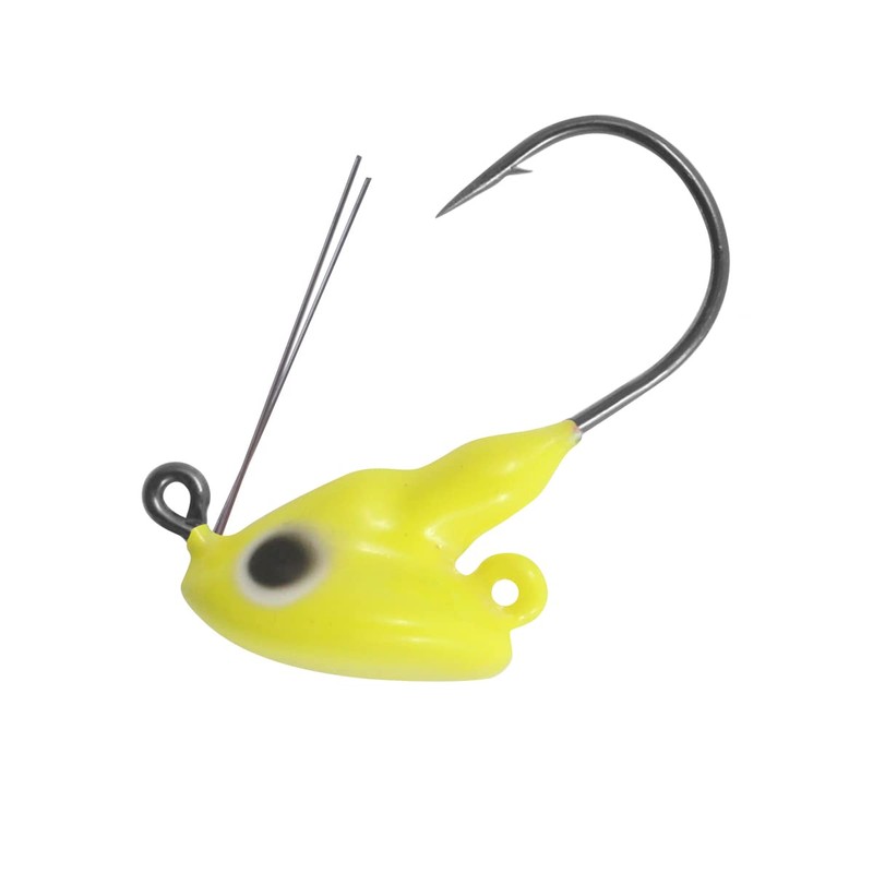 Northland Tackle Weedless Stand Up Fireball Jig, Super-Glo Luminescent, 1/4