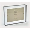 Tizo 5" X 7" Lucite Crystal Clear Photo Frame, Silver