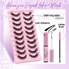 Strip Lash with Glue for DIY Lash-users: 10 Pairs, DIY,