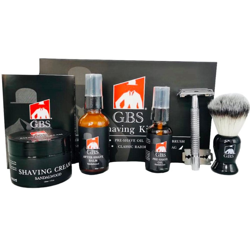 GENTS Complete Shaving Kit Gift Set for Men - Safety