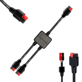 KarlKers Anderson Y Parallel Combiner Cable with Reverse Current Protection High Power Pole Port Connector Charge Portable Power Station Compatible with Goal Zero Jackery Anderson Powerpole Connector