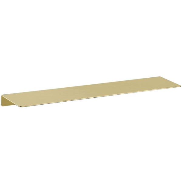TRUSTMI Brushed Gold Floating Shelves Wall Mounted Stainless Steel Shelf Organizer for Bathroom Kitchen, Bedroom, Office, (20 inch x 4 inch), Brushed Brass