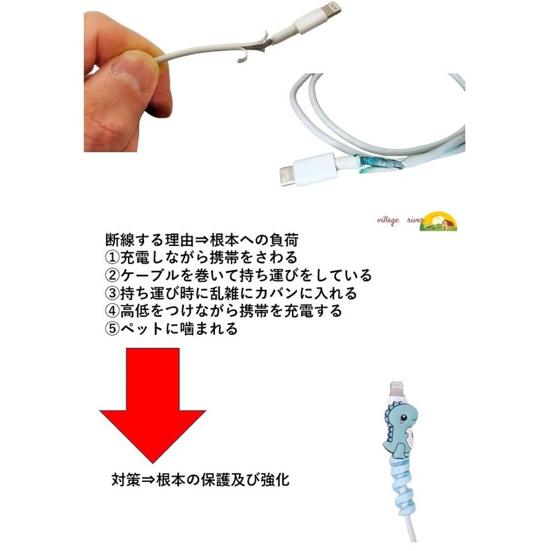 [villageriver] Wire Prevention Cover, Cable Protection Cover, Earphones, Wire Disconnect