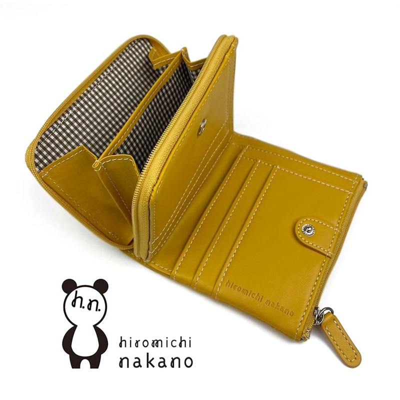 Hiromichi Nakano 6hnl74 Soft Synthetic Leather Bi-Fold Wallet, Zip Around