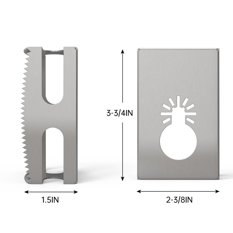 Square Slot Cutter for Dewalt & Milwaukee,Stainless Steel Square Hole
