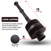 Supply Giant SU3227 Accordion Toilet Plunger, Unclogs Sinks, Toilets, and