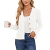 CZYINXIAN Women's Casual Long Sleeve Open Front Cardigan Trendy Solid