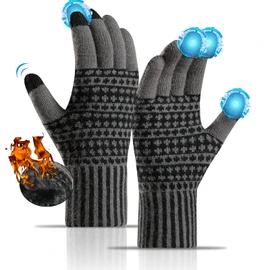 Sakiida Winter Gloves Men Women – Thermal Winter Gloves – Touchscreen Women's Warm Thermal Gloves – Stretchy Material, A002
