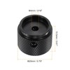 sourcing map 2 Pcs Aluminium Potentiometer Knobs, 3/16"(4mm) IDx7/8"(20mm) ODx5/8"(15.5mm)