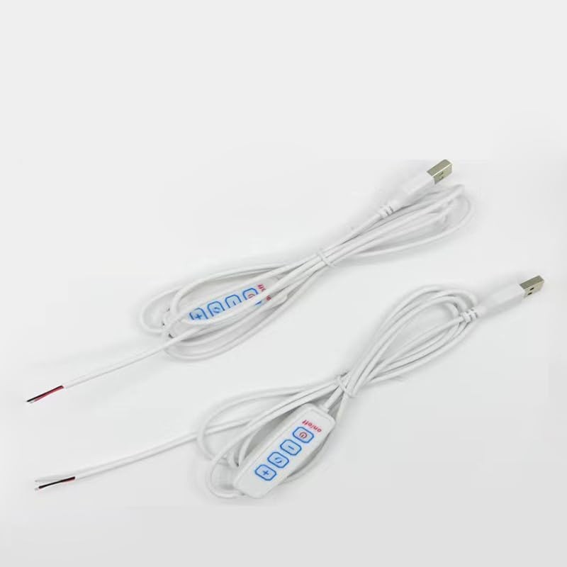 RecDec 2 Pack Ring Light USB Dimmer Switch Replacement 3Pin