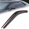 Auto Dynasty 2Pcs Carbon Fiber Pattern Window Visors Compatible with