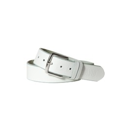 Camp David Men's Belt with Grained Look - White Plain, size: 95